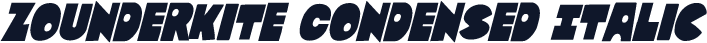 Zounderkite Condensed Italic