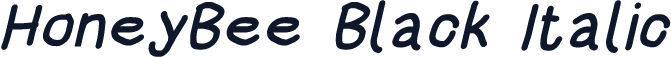 HoneyBee Black Italic