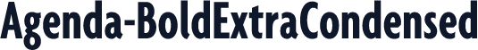 Agenda-BoldExtraCondensed