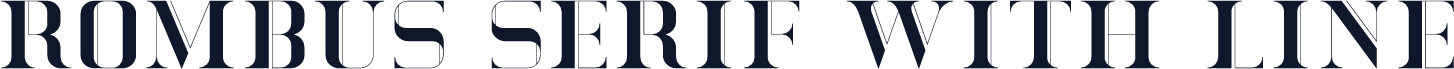 Rombus Serif With Line