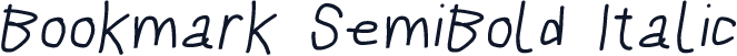 Bookmark SemiBold Italic