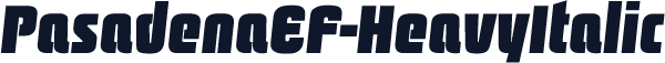 PasadenaEF-HeavyItalic