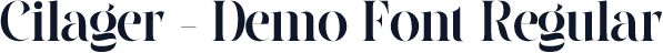 Cilager - Demo Font Regular