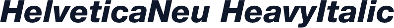 HelveticaNeu HeavyItalic
