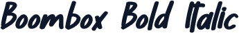 Boombox Bold Italic
