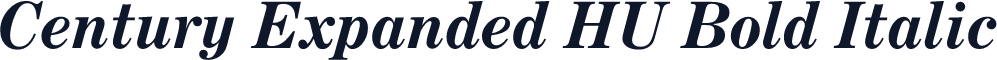 Century Expanded HU Bold Italic