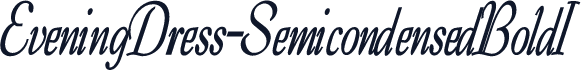 EveningDress-SemicondensedBoldI