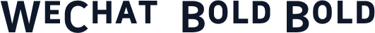 WeChat  Bold Bold