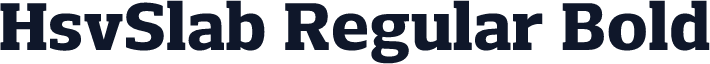 HsvSlab Regular Bold