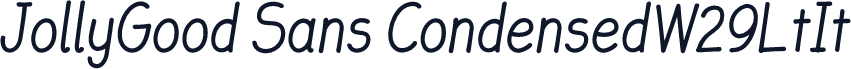 JollyGood Sans CondensedW29LtIt
