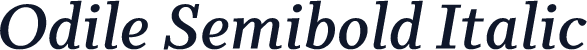 Odile Semibold Italic