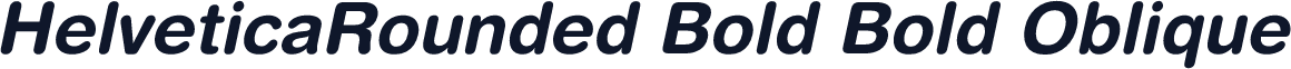 HelveticaRounded Bold Bold Oblique