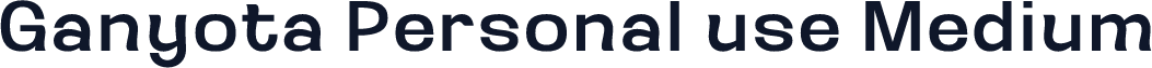 Ganyota Personal use Medium