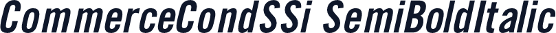 CommerceCondSSi SemiBoldItalic