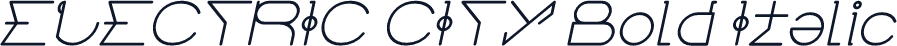 ELECTRIC CITY Bold Italic