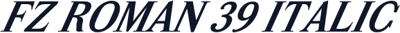 FZ ROMAN 39 ITALIC