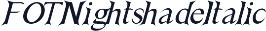 FOTNightshadeItalic