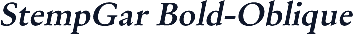 StempGar Bold-Oblique