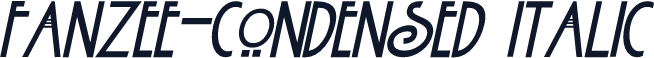 Fanzee-Condensed Italic