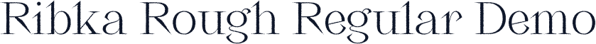 Ribka Rough Regular Demo