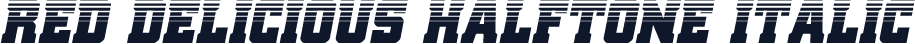 Red Delicious Halftone Italic