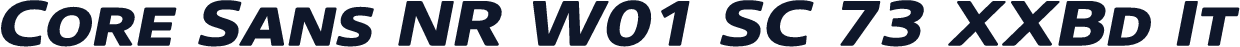 Core Sans NR W01 SC 73 XXBd It