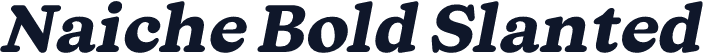 Naiche Bold Slanted