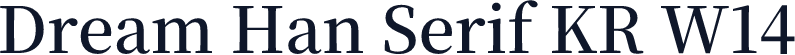 Dream Han Serif KR W14