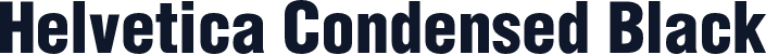 Helvetica Condensed Black