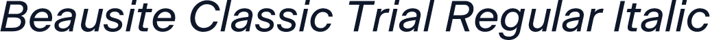 Beausite Classic Trial Regular Italic