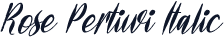 Rose Pertiwi Italic