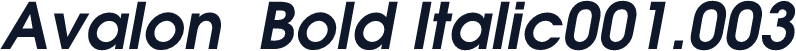 Avalon  Bold Italic001.003