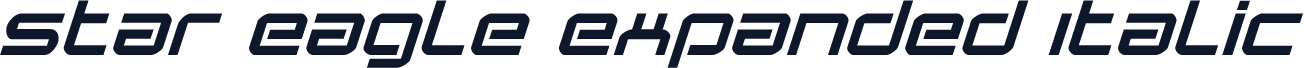 Star Eagle Expanded Italic
