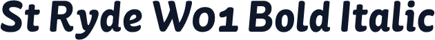 St Ryde W01 Bold Italic