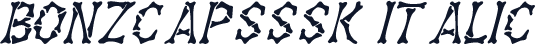 BonzCapsSSK Italic
