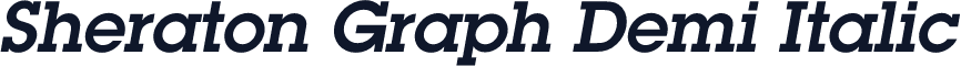 Sheraton Graph Demi Italic