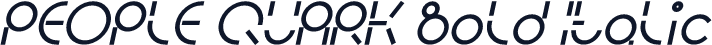 PEOPLE QUARK Bold Italic
