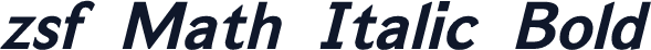 zsf Math Italic Bold