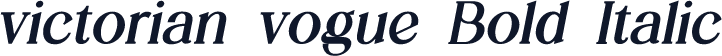 victorian vogue Bold Italic