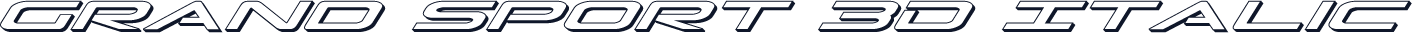 Grand Sport 3D Italic