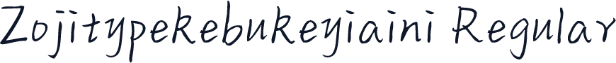 Zojitypekebukeyiaini Regular