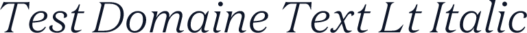 Test Domaine Text Lt Italic