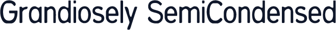 Grandiosely SemiCondensed