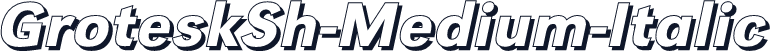 GroteskSh-Medium-Italic