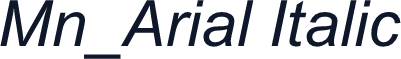 Mn_Arial Italic