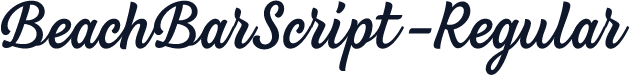 BeachBarScript-Regular