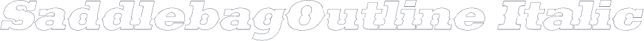 SaddlebagOutline Italic