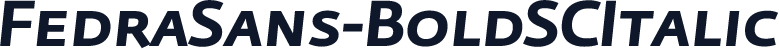 FedraSans-BoldSCItalic