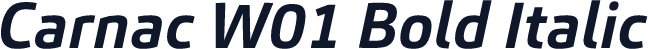 Carnac W01 Bold Italic