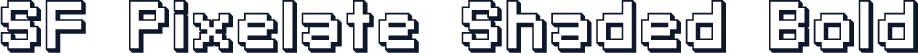 SF Pixelate Shaded Bold